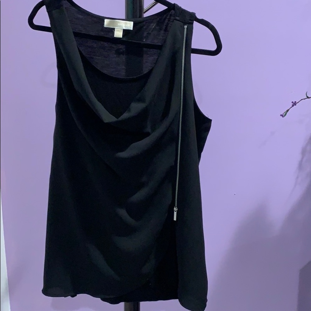 Michael Kors Black Cowl Neck Sleeveless Top